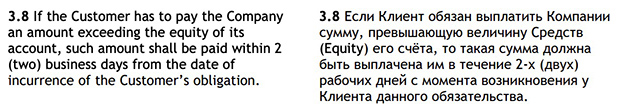 roboforex.com obligations of the client