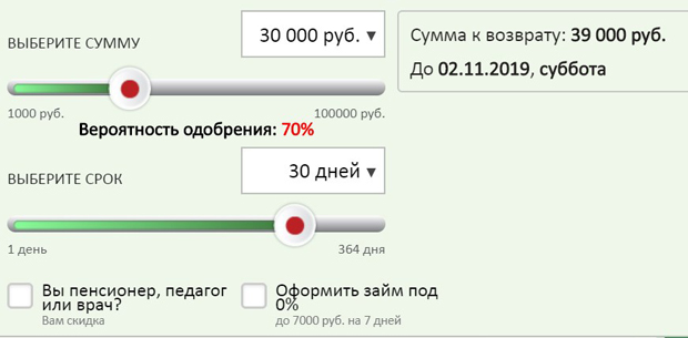 LLC MFC Summit online calculator