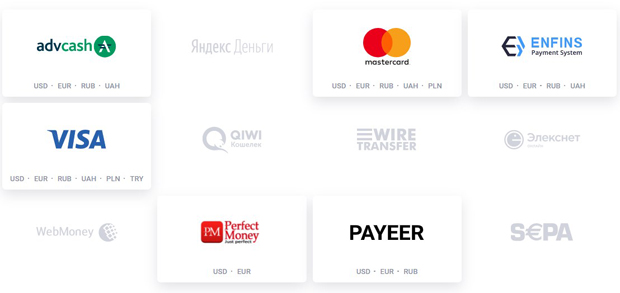 EKSMO payment systems